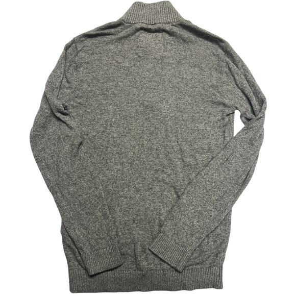 HOLLISTER Quarter Zip Men’s Gray Sweater XS Knit Classic Logo - Picture 4 of 6